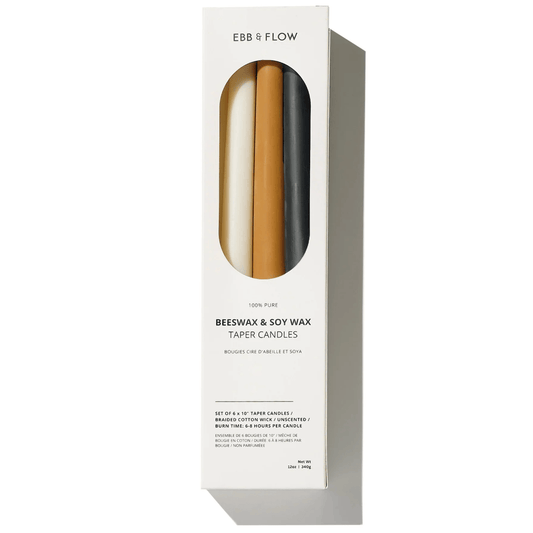 Beeswax/Soy Taper Candles Box Set | prettycleanshop.myshopify.com
