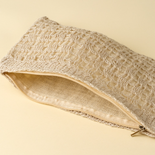 Crocheted Jute Clutch Bag