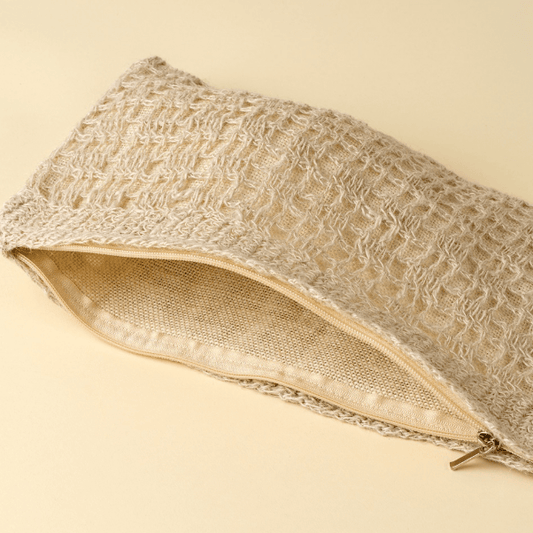 Crocheted Jute Clutch Bag | prettycleanshop.myshopify.com