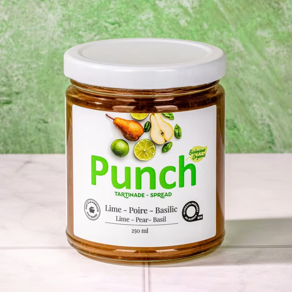 Organic Lime-Pear-Basil Spread