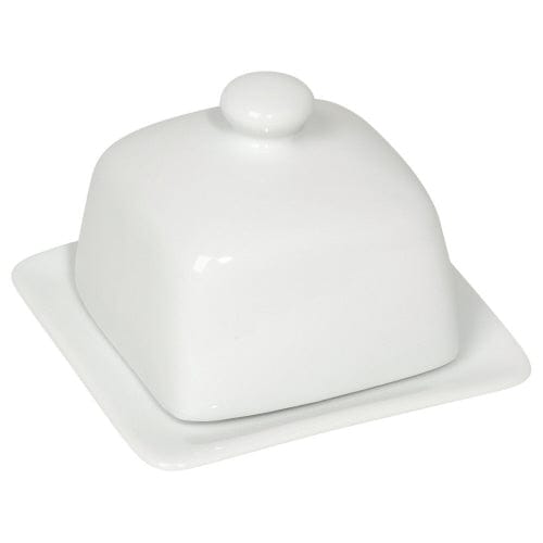 Square White Butter Dish | prettycleanshop