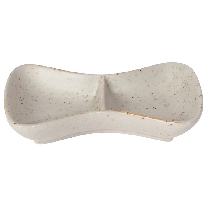 Stoneware Divided Dip Tray - Maison