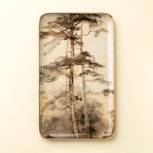 Decorative Enameled Tray