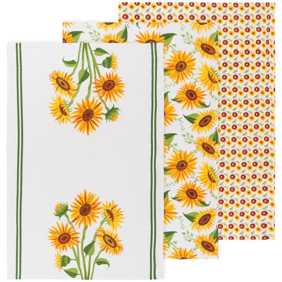 Kitchen Tea Towels Floursacks 100% Cotton - Set of 3