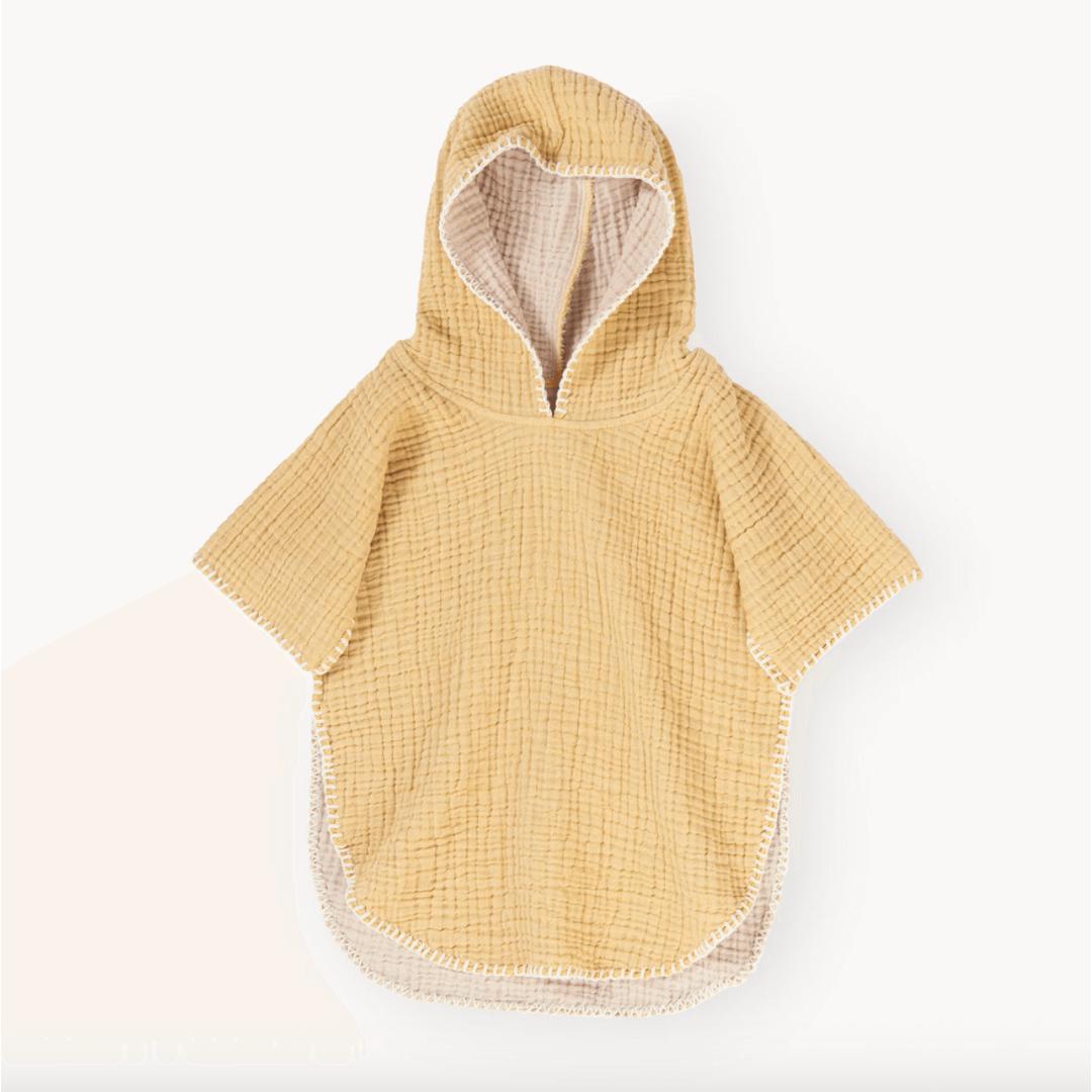 Turkish Cotton Muslin Crinkle Baby Poncho | prettycleanshop