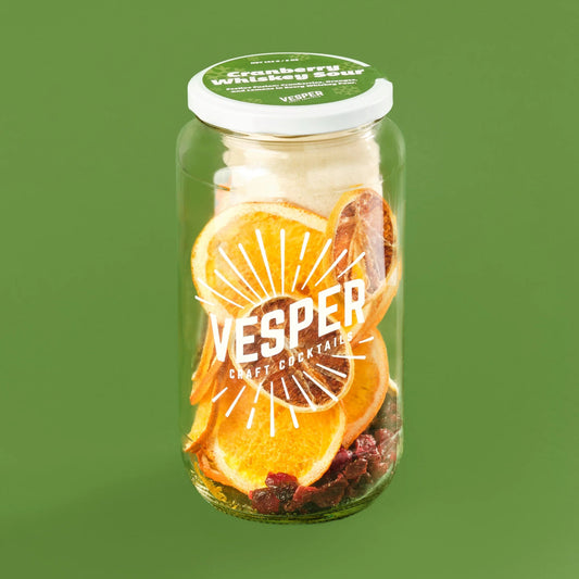 Craft Cocktail Infusion Kit Jar - Cranberry Whiskey Sour