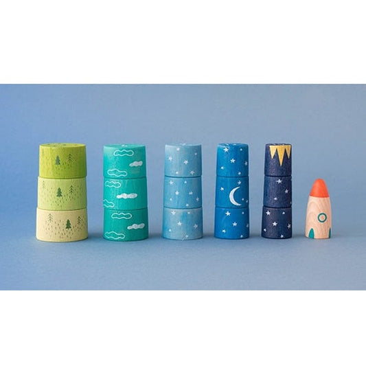 Up to the Stars Wooden Stacking Toy | prettycleanshop.myshopify.com