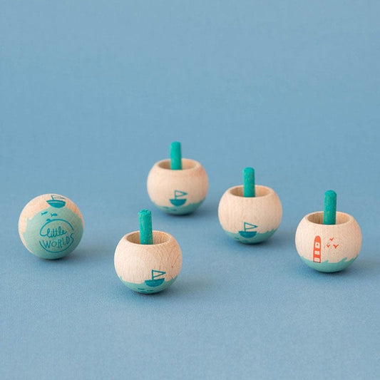Wood Spinning Tops | prettycleanshop.myshopify.com
