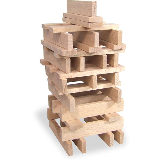 Wooden Building Set - 100 pieces - by VILAC