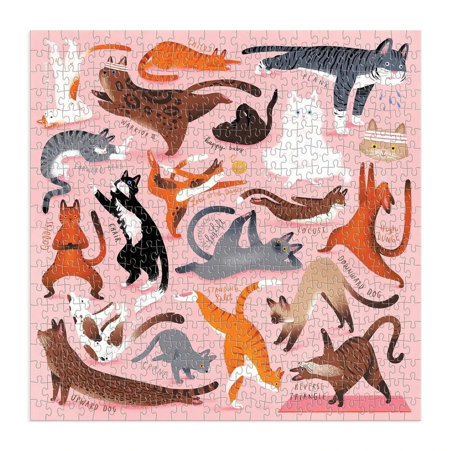 Yoga for Cats 500 Piece Puzzle | prettycleanshop
