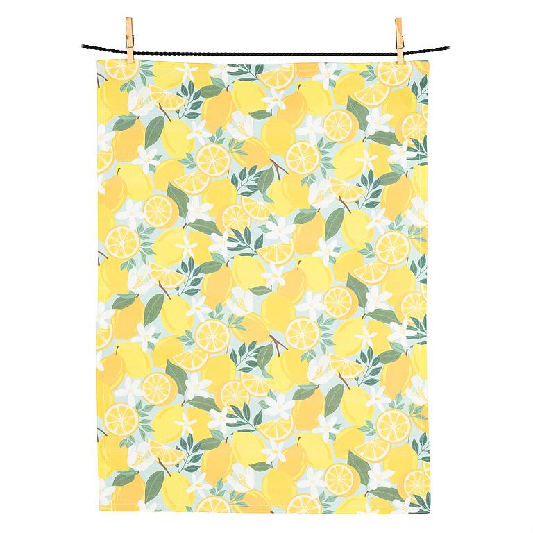 Lemons & Blossoms Kitchen Tea Towel
