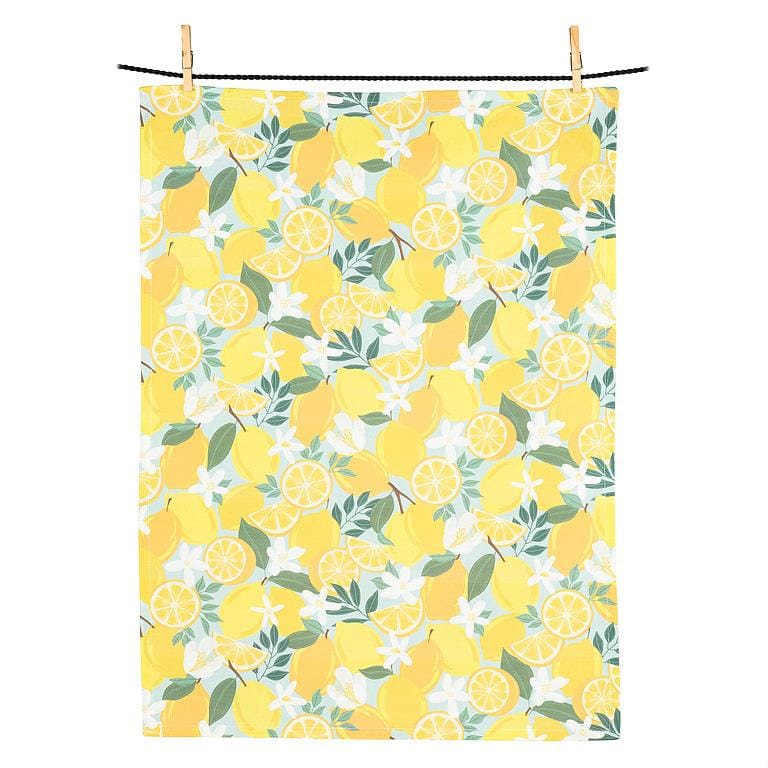 Lemons & Blossoms Kitchen Tea Towel | prettycleanshop