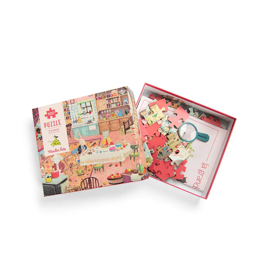 Grand Famille At Home Puzzle - 100 pcs | prettycleanshop.myshopify.com