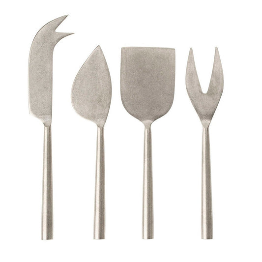 Tides Cheese Knives S/4 Tumbled Stainless
