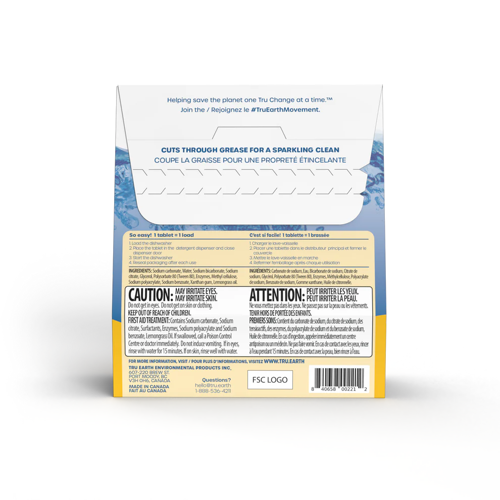 Dishwasher Detergent Tablets - Lemon