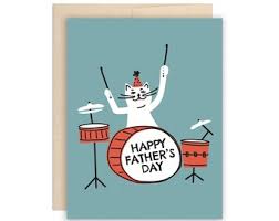 Dad - Happy Father's Day Cat druming | prettycleanshop