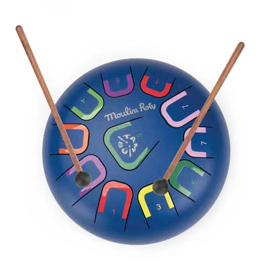 Puce & Pilou Tongue Drum 10" and 11 Tones - Moulin Roty x Tambu