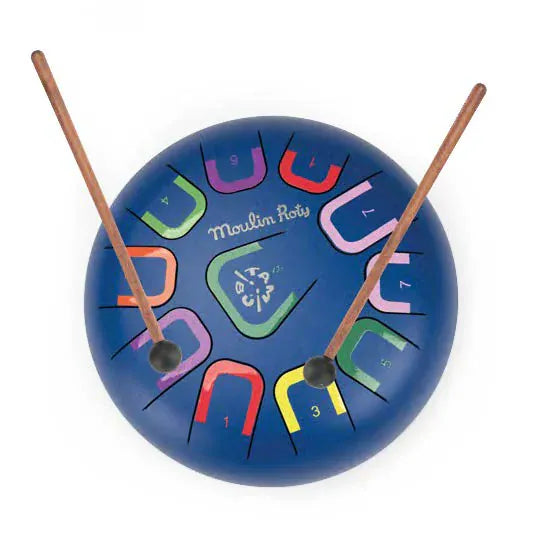 Puce & Pilou Tongue Drum 10" and 11 Tones - Moulin Roty x Tambu | prettycleanshop