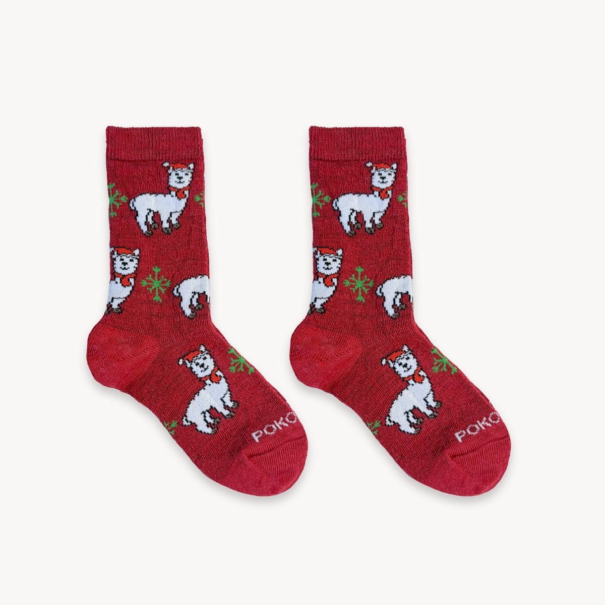 Alpaca Kids Socks - Festive Alpaca