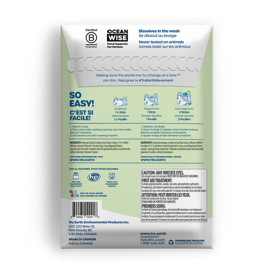 Laundry Detergent Strips - 32 Loads - Fragrance Free | prettycleanshop.myshopify.com
