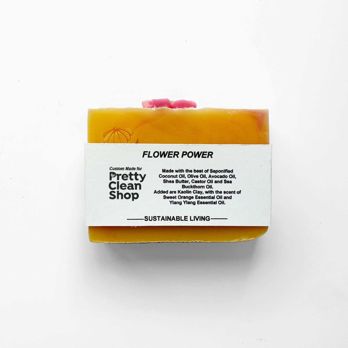 Artisanal Soap Bar Flower Power | prettycleanshop