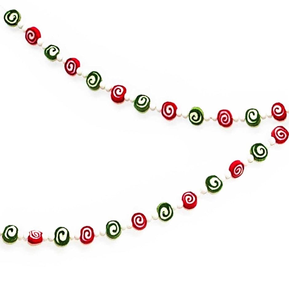 Peppermint Stocking Garland | prettycleanshop