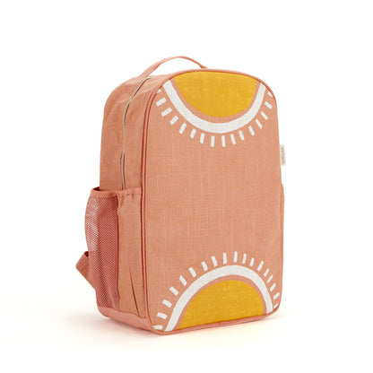 Kids Linen Backpack Sunrise Muted Clay by SoYoung