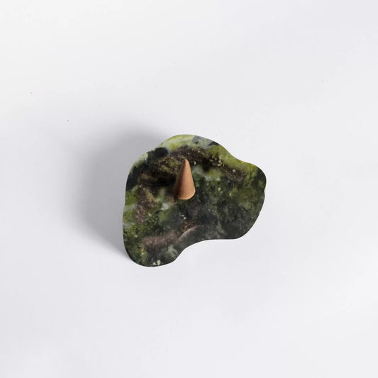 Gemstone Catchall – Green Serpentine 4"