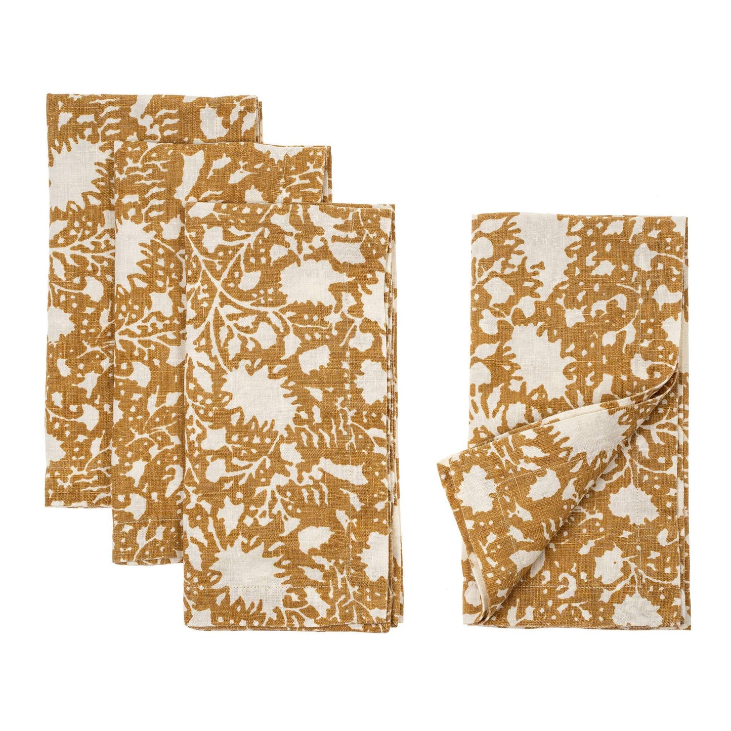 Linen Napkins Eden Ochre - Set of 4 | prettycleanshop