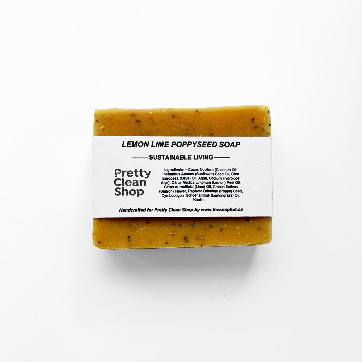 Artisanal Soap Bar Lemon Lime Poppyseed