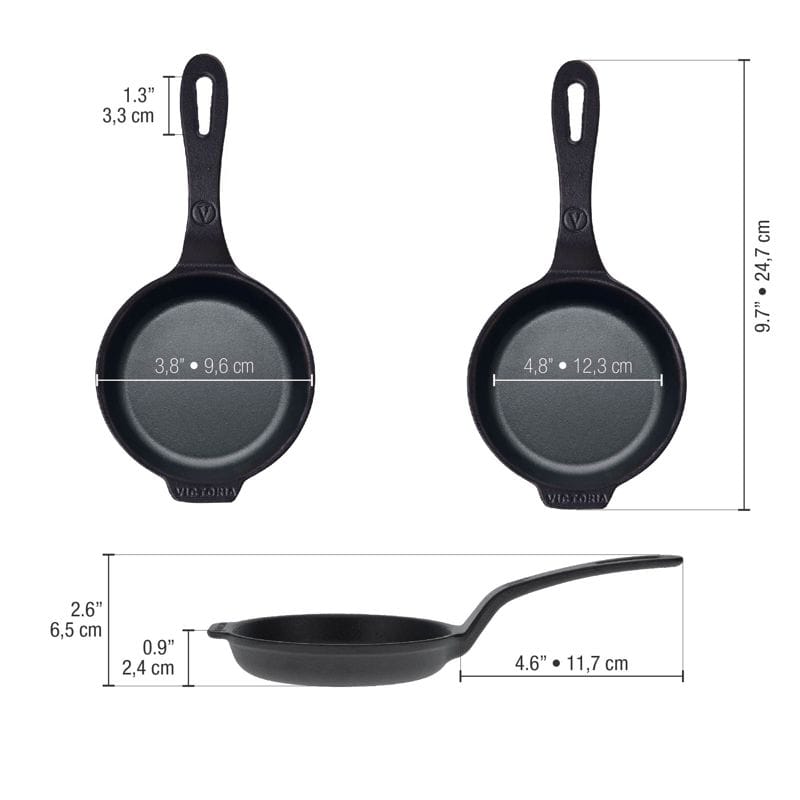 Cast Iron Mini Skillet - 11.5cm | prettycleanshop.myshopify.com