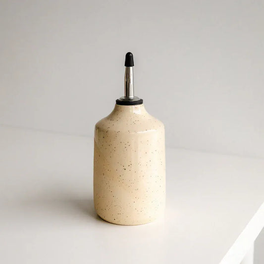 Artisanal Ceramic Small Oil Cruet | prettycleanshop.myshopify.com