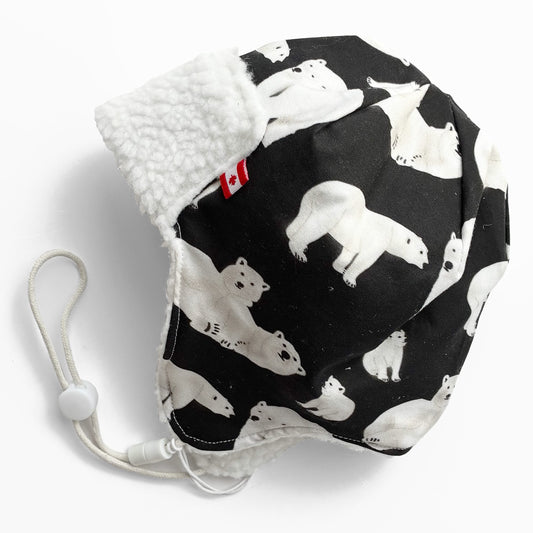 Kids Pilot Hat - Polar Bear | prettycleanshop.myshopify.com