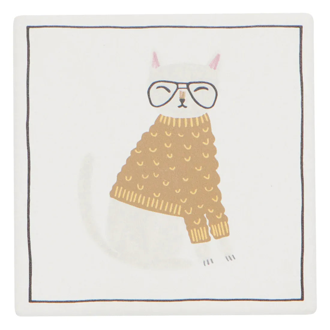 Ceramic Soak Up Coaster - Feline Fine | prettycleanshop