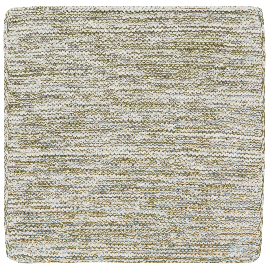 Handmade Cotton Knit Dishcloths - Set of 2 Olive