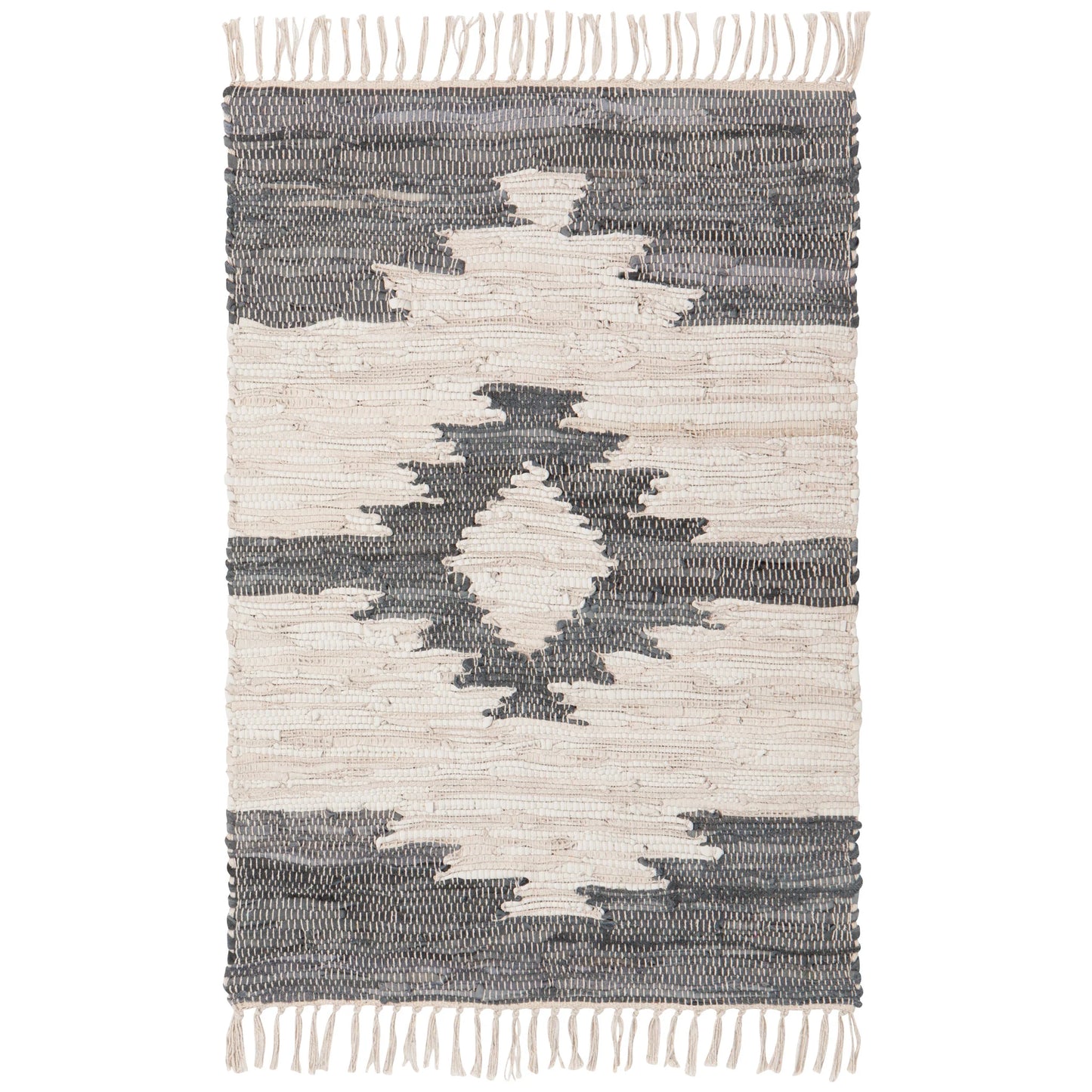 Recycled Leather Chindi Rugs