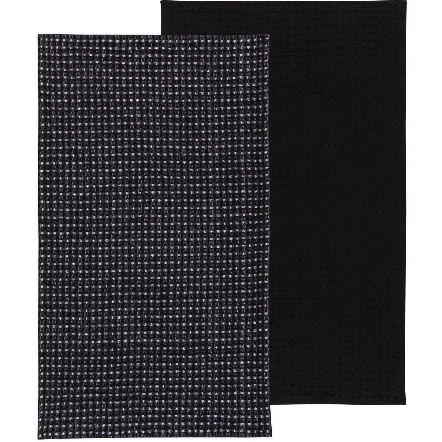 Kitchen Tea Towels Second Spin 100% Recycled - Black Waffle
