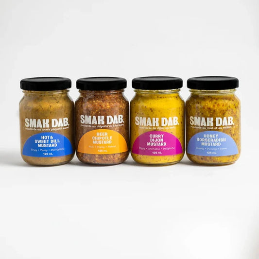 Smak Dab Black Variety Pack - Gourmet Mustard