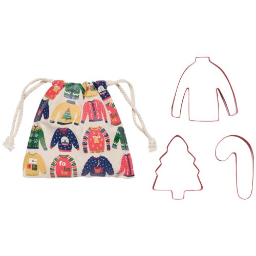 Metal Cookie Cutters - Ugly Xmas Sweater Set of 3 | prettycleanshop.myshopify.com