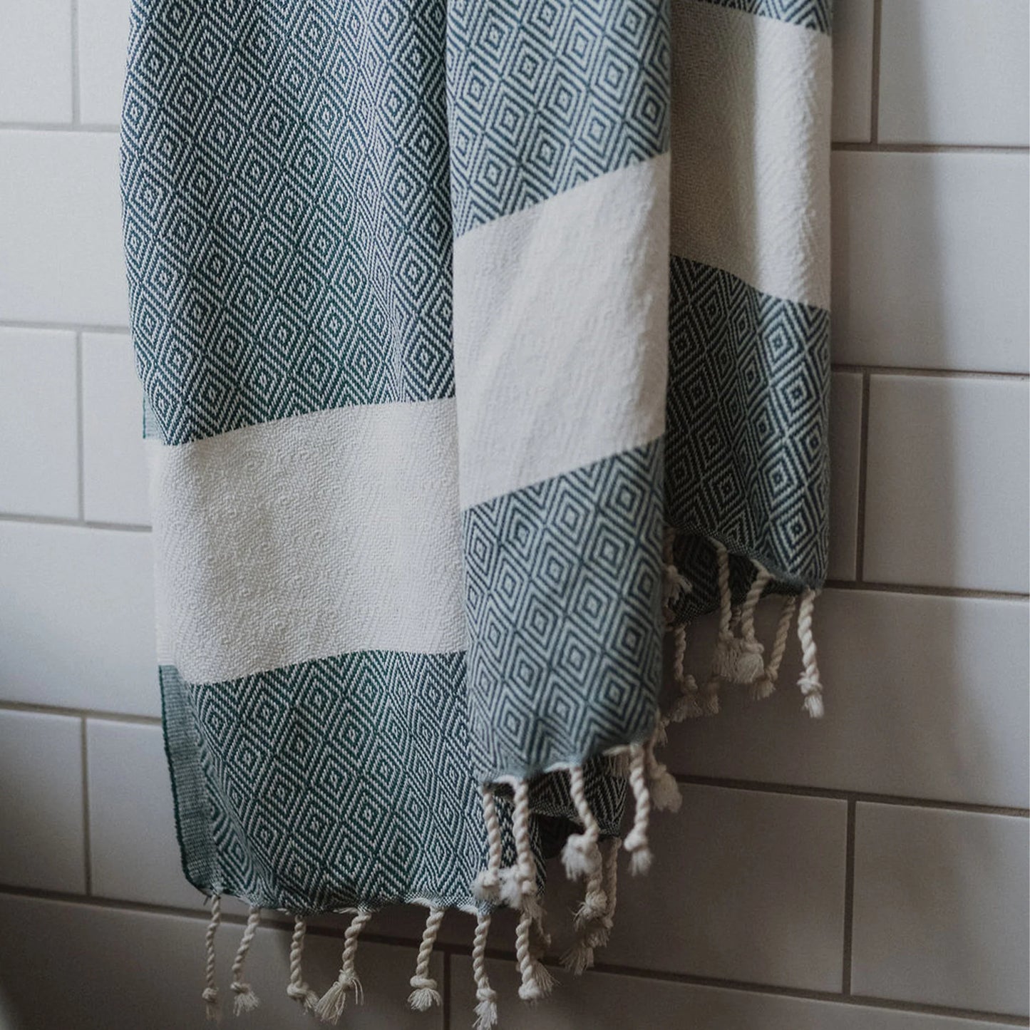 Turkish Cotton Towel Large - Diamond