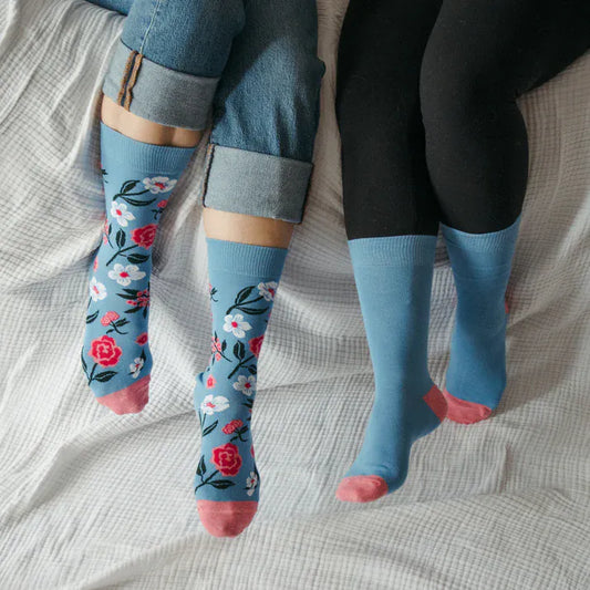 Pima Socks - Vintage Floral - Pack of 2 | prettycleanshop.myshopify.com