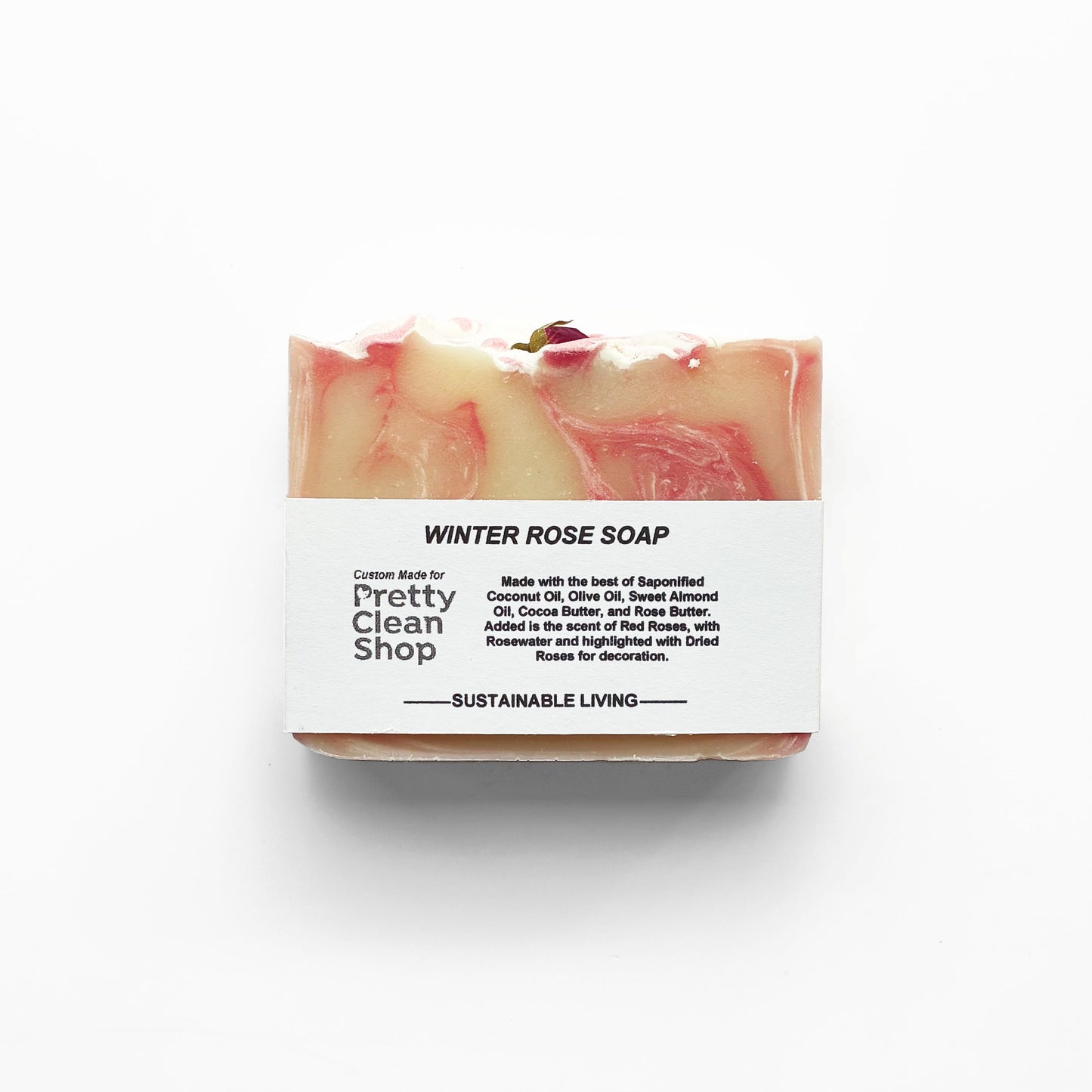 Artisanal Soap Bar Summer/Winter Rose | prettycleanshop.myshopify.com