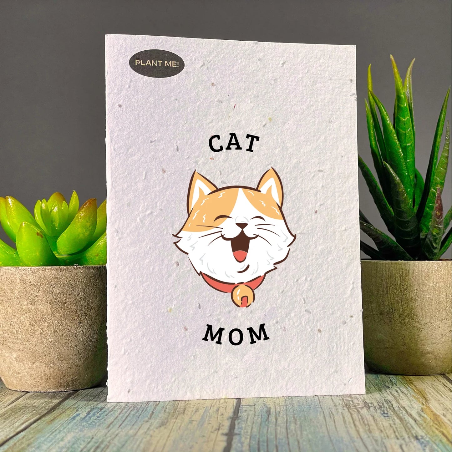Plantable Greetings Cards - Mom Living Plantable Greetings Cat Mom Prettycleanshop