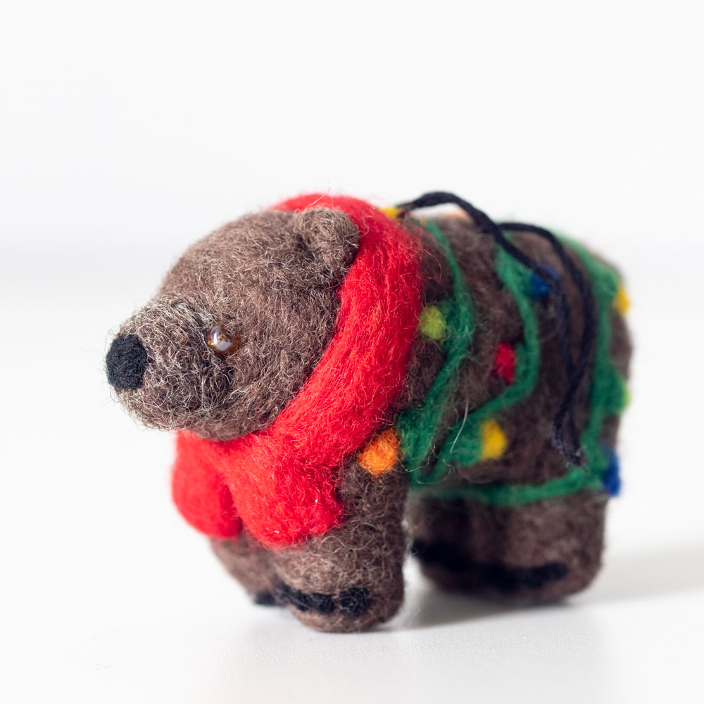 Felti Assorted Holiday Animal Ornaments