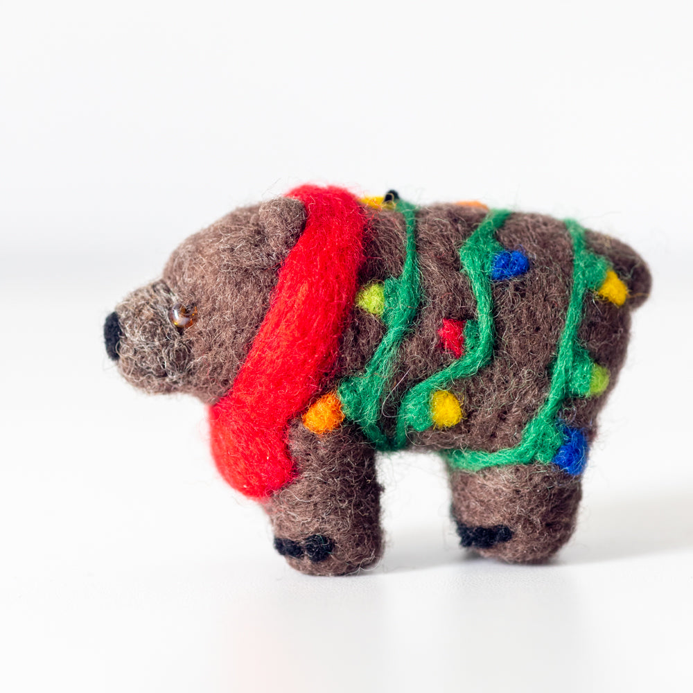 Felti Assorted Holiday Animal Ornaments