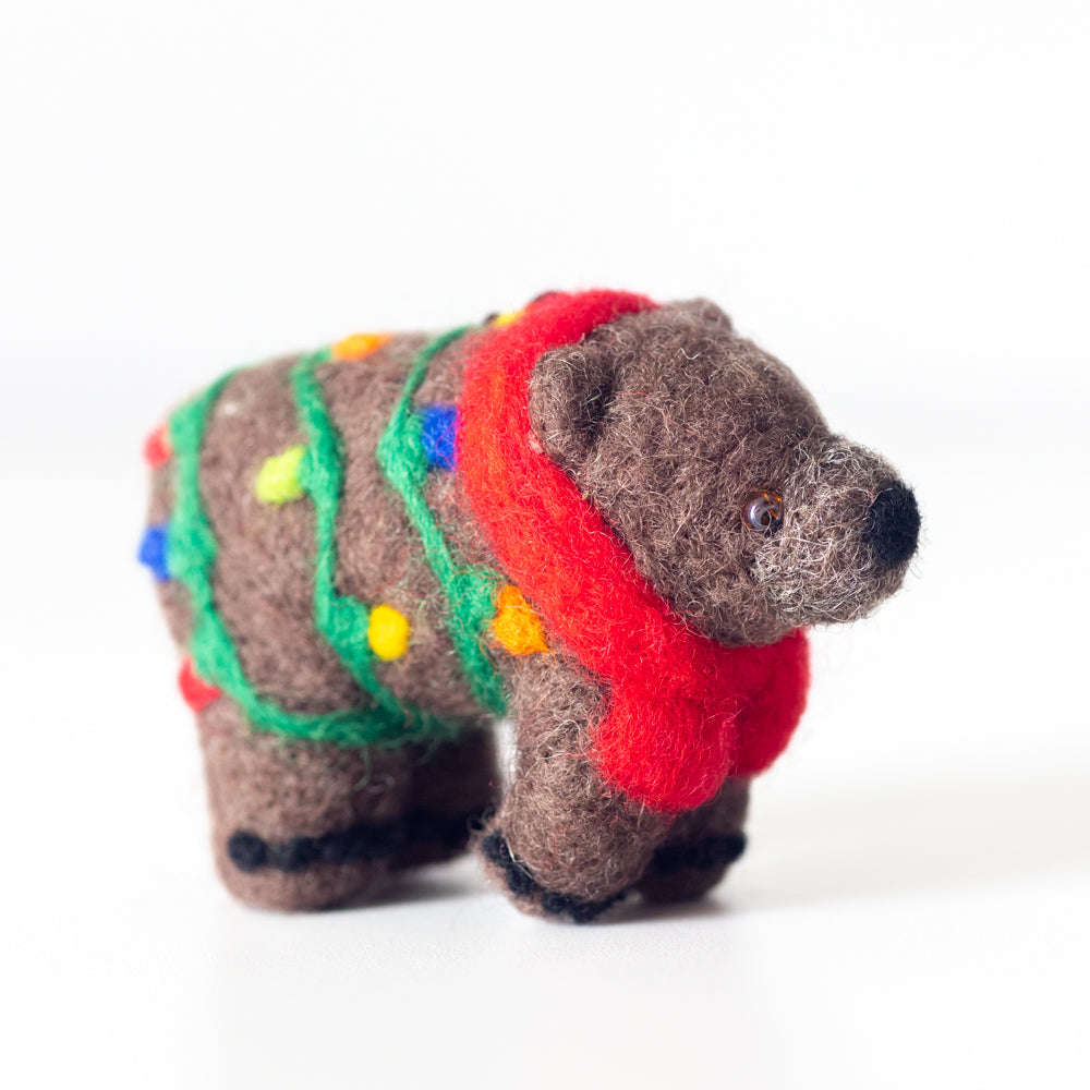 Felti Assorted Holiday Animal Ornaments
