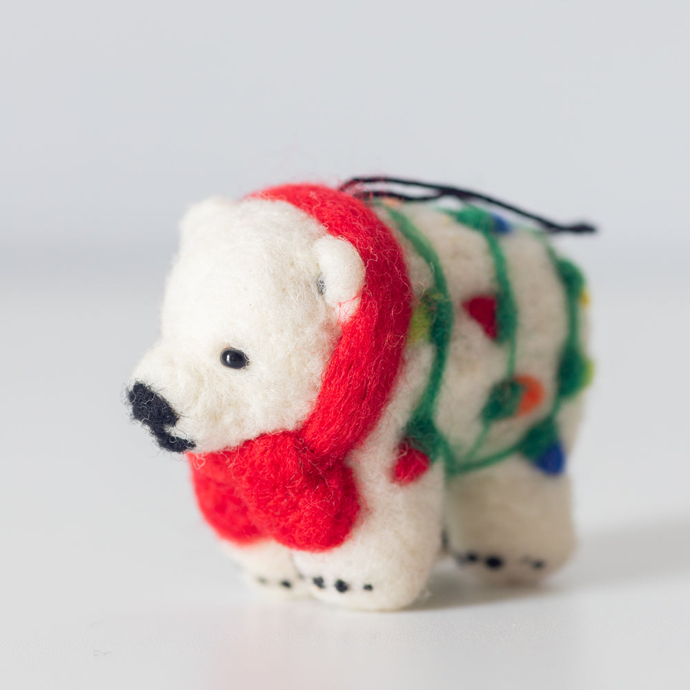 Felti Assorted Holiday Animal Ornaments