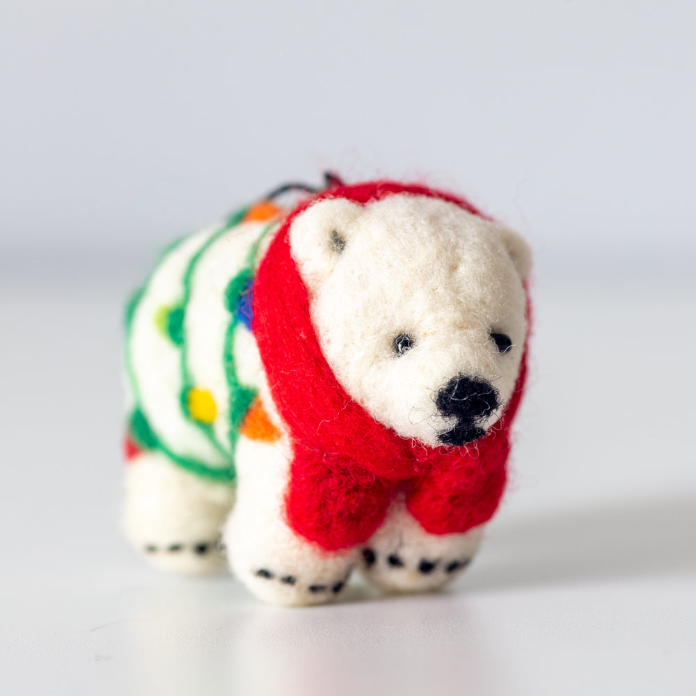 Felti Assorted Holiday Animal Ornaments