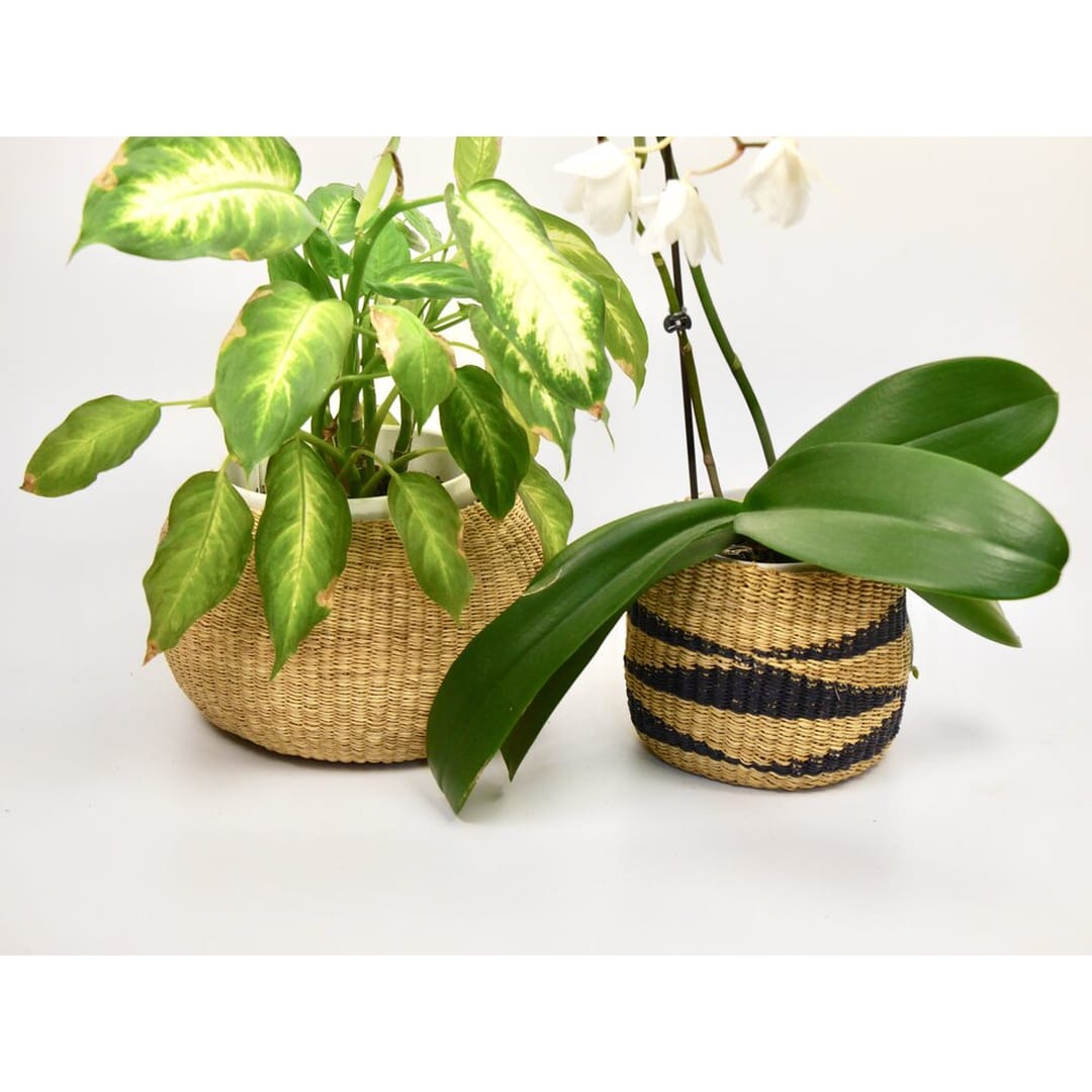 African Plant Pot Basket - Round | prettycleanshop