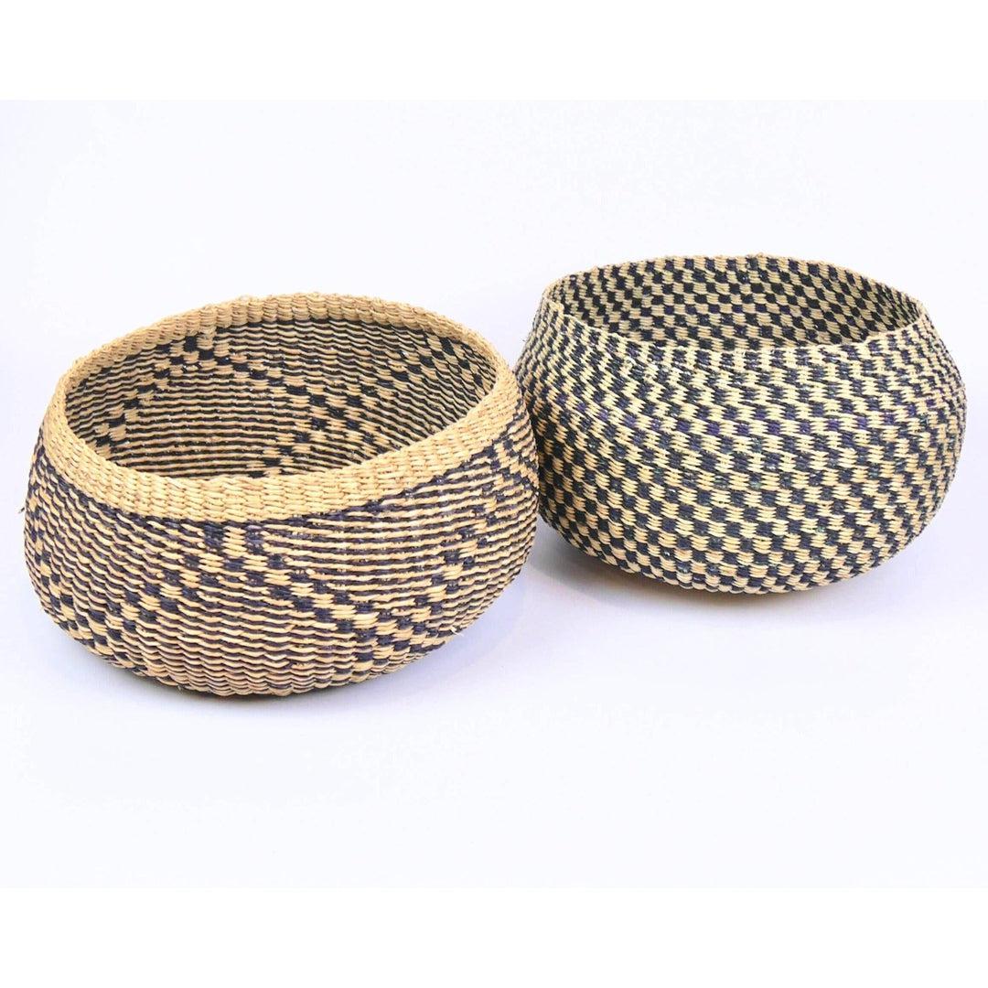 African Plant Pot Basket - Round Living Mamaa Trade Prettycleanshop
